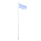 Flag with 20ft Ground-Mounted Flagpole Standard